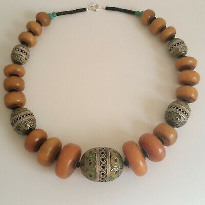Moroccan Tuareg Berber Handcrafted Necklace with Geometric Patterns