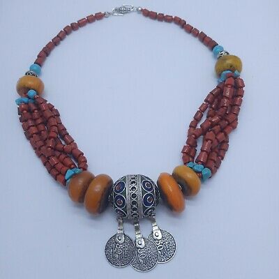 Moroccan Tuareg Berber Handcrafted Necklace - Ethnic Elegance