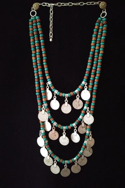Handcrafted Moroccan Tuareg Berber Necklace - Ethnic Statement Piece