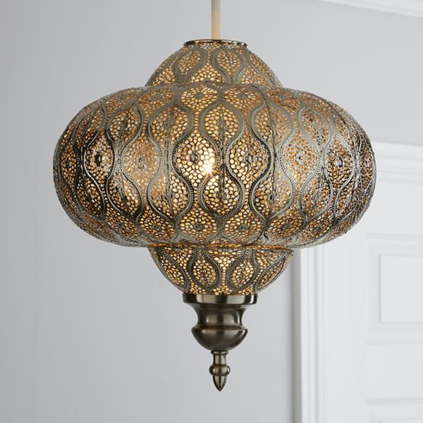 Grey Moroccan Handmade Pendant Lamps with Traditional Elegance