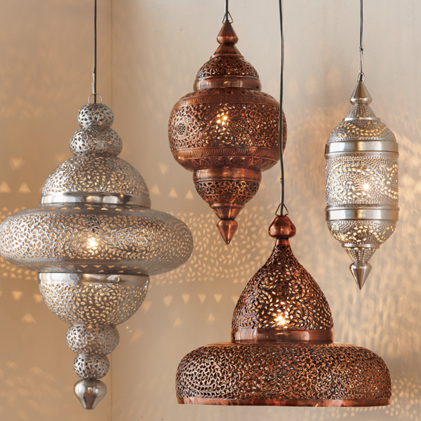 Handcrafted Moroccan Pendant Lamps - Vintage Elegance for Indoor & Outdoor Spaces