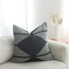 Gray White Moroccan Handmade Pillows – Artistic Luxury Décor