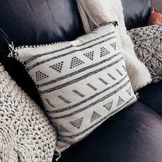 Moroccan Handwoven Throw Pillows - Berber Artisans Crafted Masterpiece