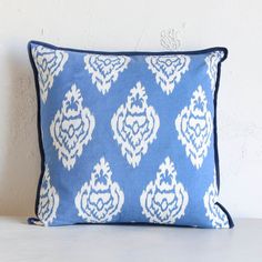 Handmade Blue Moroccan Pillows - Artisanal Elegance for Your Space