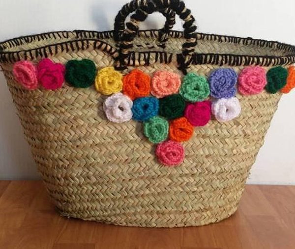 Moroccan Handmade Pom Pom Baskets - Eco-Friendly & Stylish