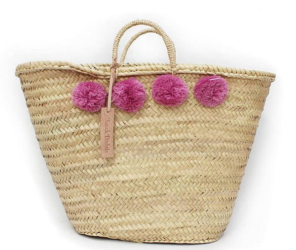 Moroccan Handmade Pom Pom Baskets | Eco-Friendly & Stylish