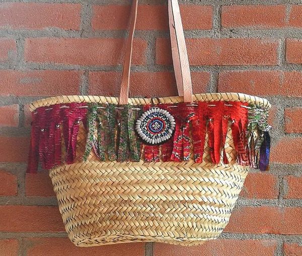 Stylish Moroccan Handmade Eco-Friendly Pom Pom Baskets