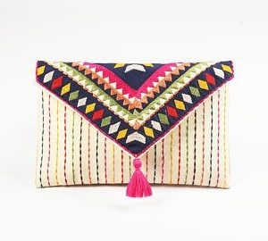 Straw Clutch 043 - Elegant Straw Material Clutch
