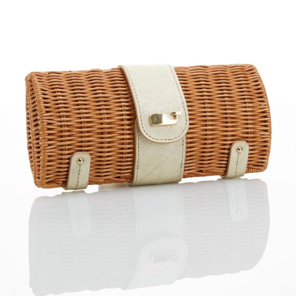 Handmade Natural Straw Clutch - Sustainable Eco-Friendly Fashion