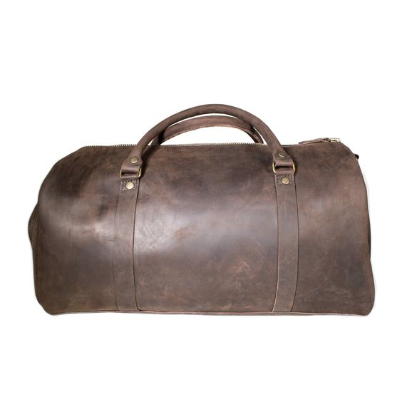 Vintage Brown Leather Travel Bag | Handmade Premium Moroccan Leather