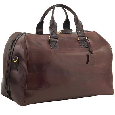 Exquisite Mahogany Moroccan Leather Travel Bag - Premium Quality & Timeless Elegance