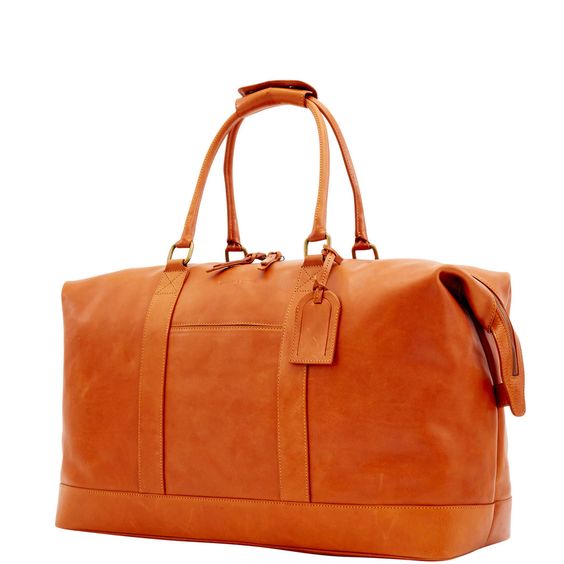 Premium Moroccan Leather Travel Bag for Business Trips & Adventures
