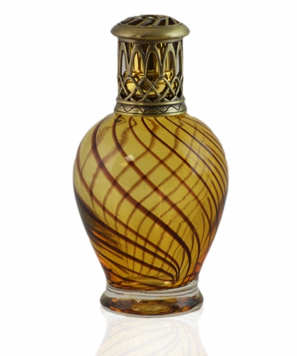 Unique Handcrafted Moroccan Brass Vase - Swirling Design