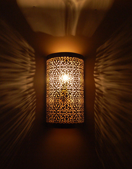 Moroccan Silver Metal Pendant Wall Lamps | Intricate Designs