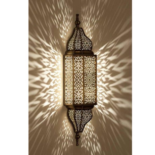 Moroccan Handcrafted Silver Wall Lamps - Vintage Indoor & Outdoor Lighting