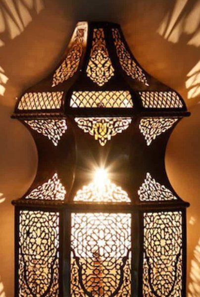 Exquisite Handcrafted Moroccan Silver Wall Lamps