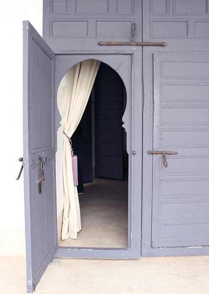 Lilac Traditional Moroccan Wood Door for Interior & Exterior