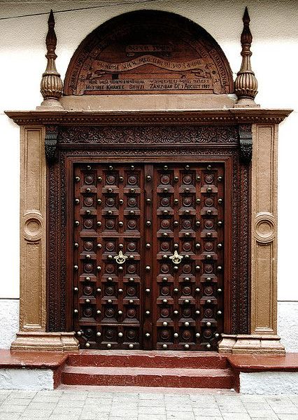 Hand-Carved Moroccan Wood Double Doors | Solid Wood, Custom Dimensions