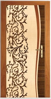 Luxury Hand-Carved Solid Wood Front Door - Moroccan Artistry