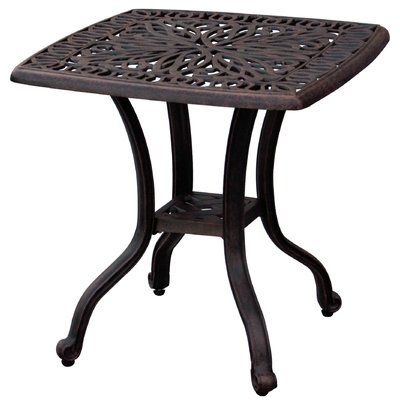 Arabian Mother of Pearl Inlaid Wood Side Table - Moroccan Style