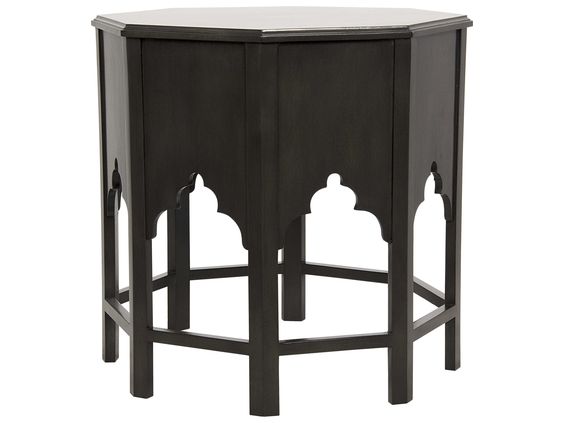 Hand-Carved Moroccan Wood Table 041 - Premium Quality, Custom Dimensions