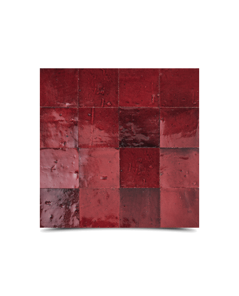 Moroccan Mosaic Sangria Red Tiles