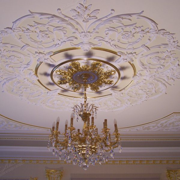 Moroccan Plaster Ceiling Rose | Handmade Fibreglass Finish