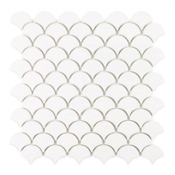 Moroccan Fish Scale Tiles - Marshmallow | Undersea Style