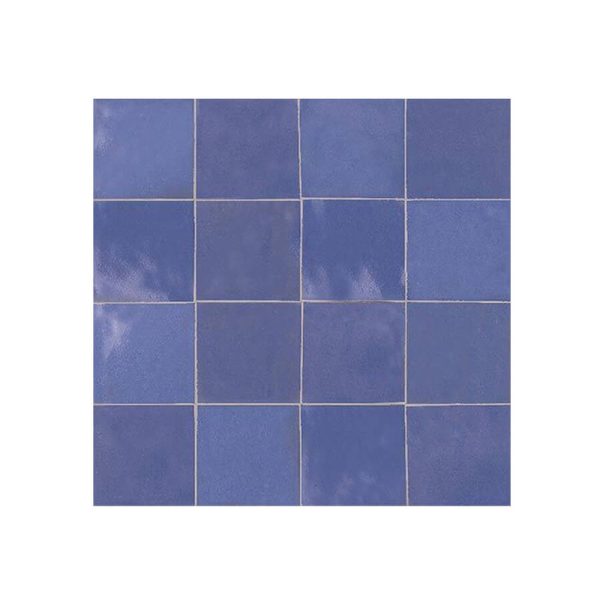 Handmade Moroccan Mosaic Tiles in Indigo - Vibrant 6x6 Mosaics