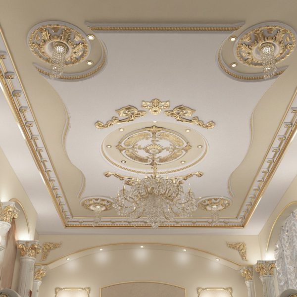 Moroccan Plaster Ceiling Rose - Premium Handcrafted Design