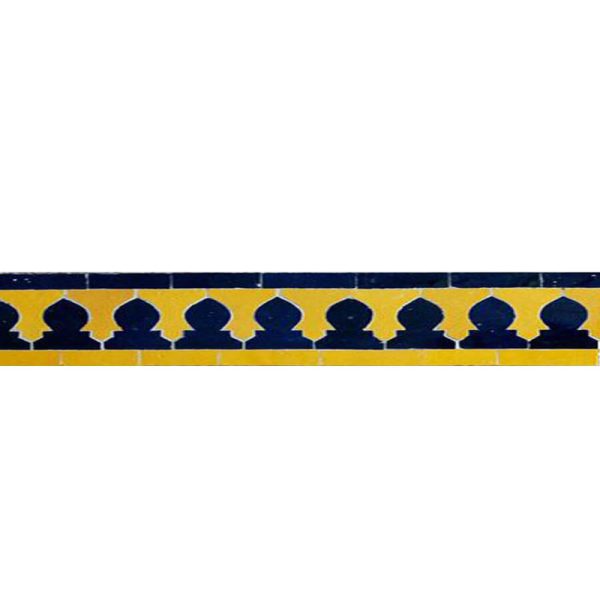 Moroccan Mosaic Border Tiles - Multicolor Arch Design