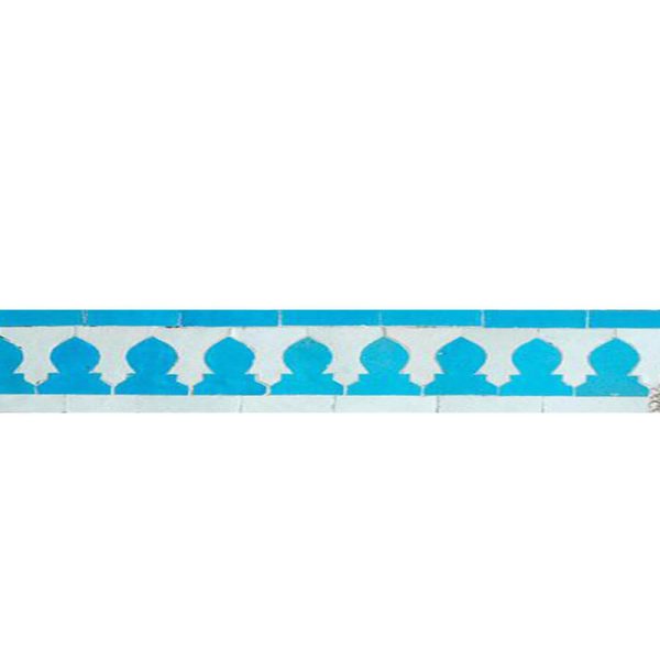 Moroccan Turquoise Mosaic Border | Elegant & Durable Tiles